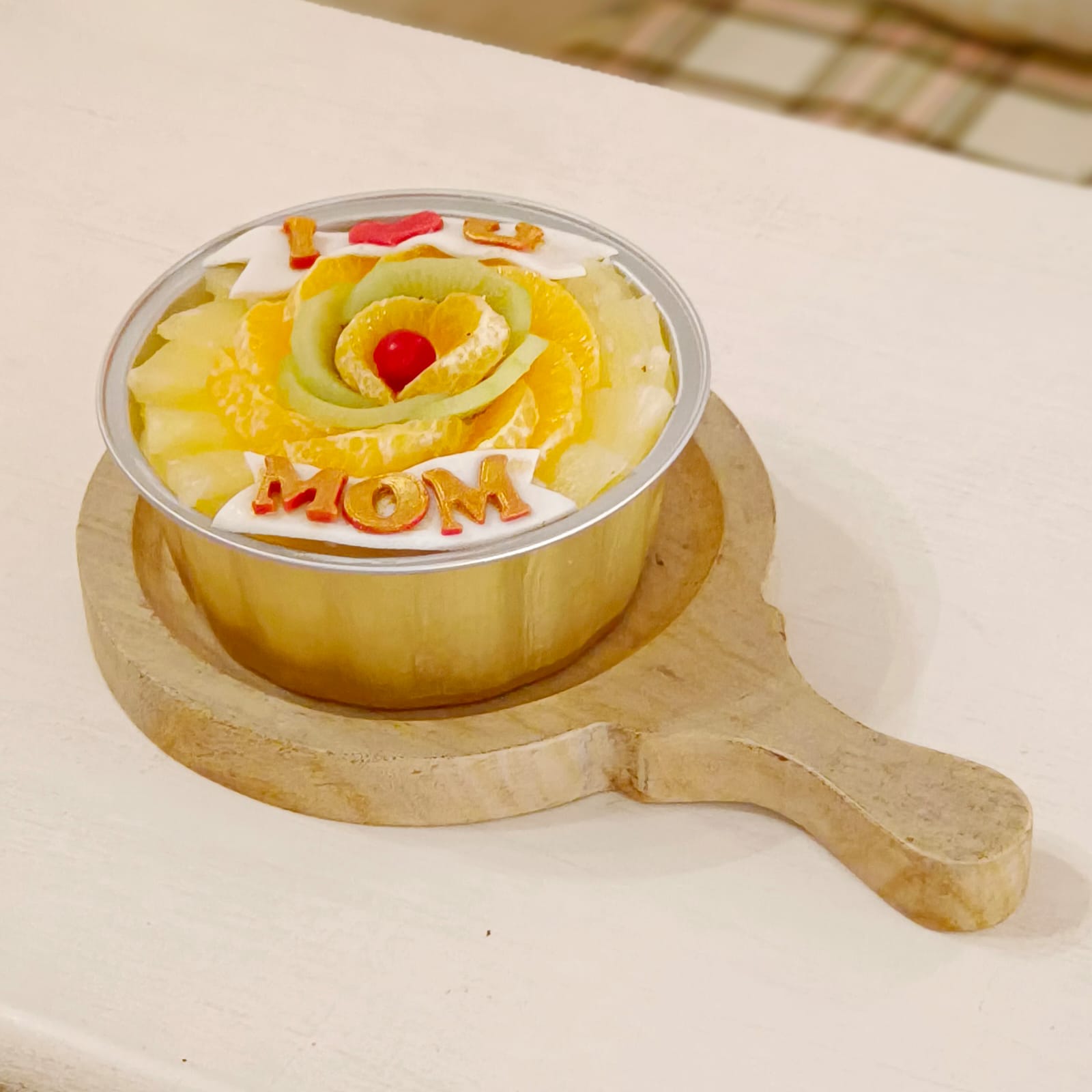 Mother's Day Fresh Fruit Bento Cake