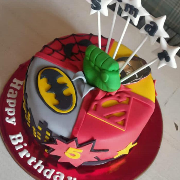 Superhero cake
