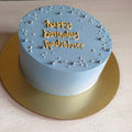 Creamy blue cake